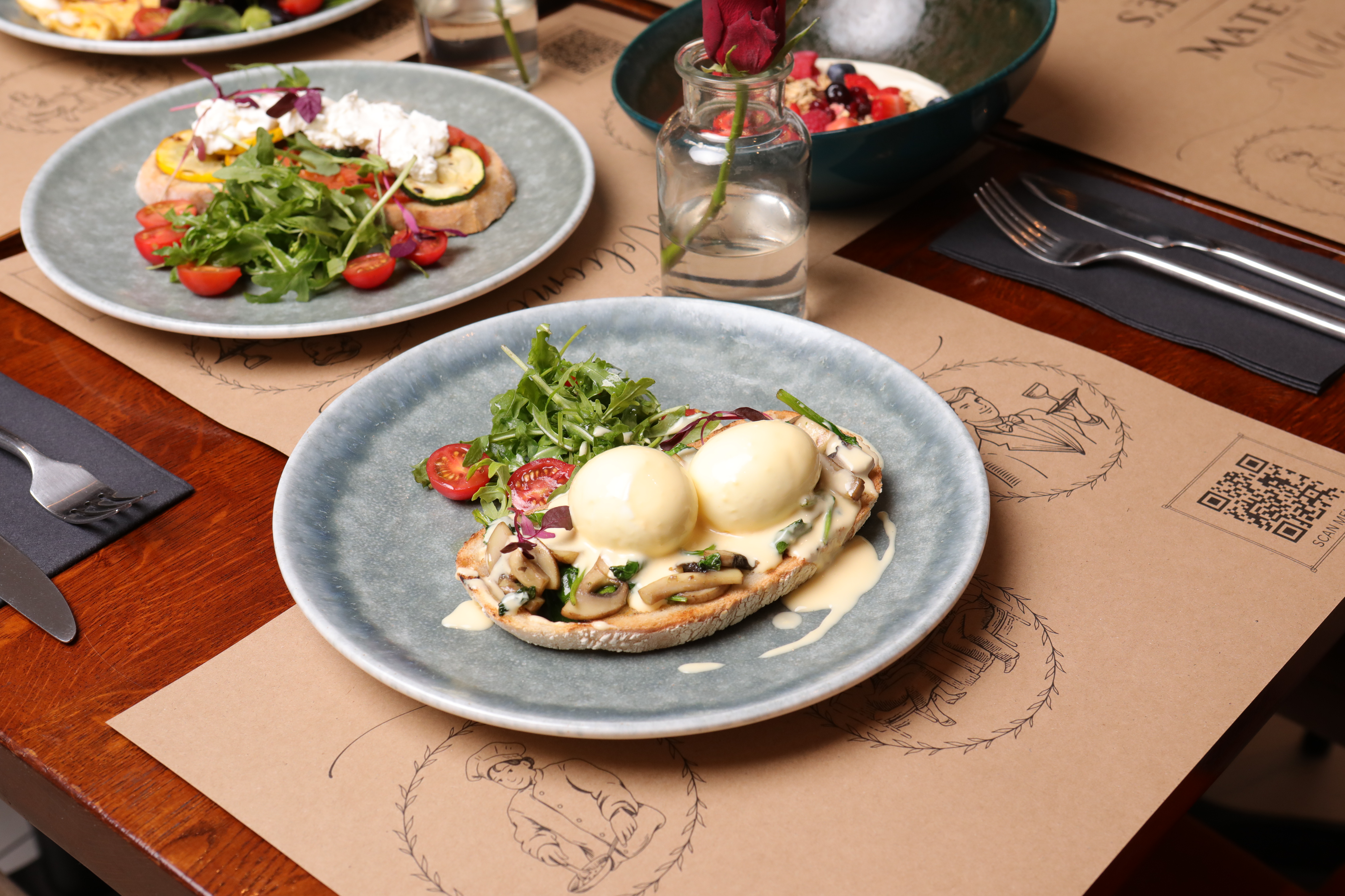 Wild Mushroom & Spinach Brunch Toast